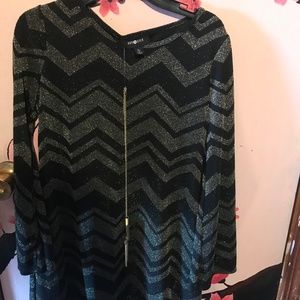 Black and gold sparkly dress